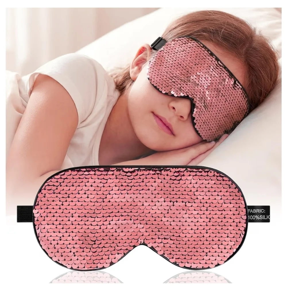 Kids Reversible Sequin Sleep Mask